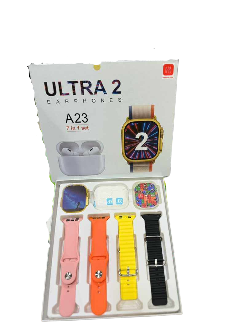 "12 + 1 Ultra Smart Watch with Airbuds – 2.09” Display, Bluetooth Calling, Crown Control"